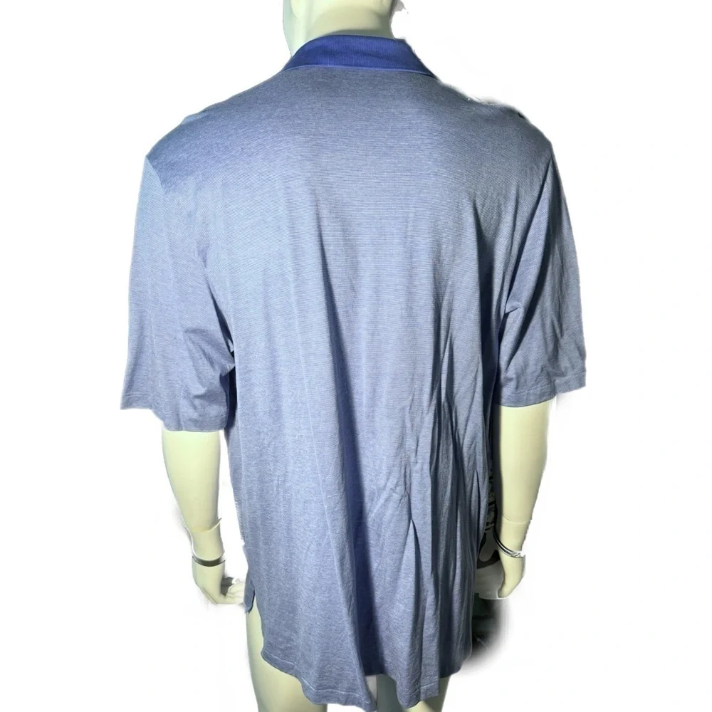 Polo Golf Ralph Lauren Shirt Men's XL Blue Pima Cotton Preppy Short Sleeve Shirt